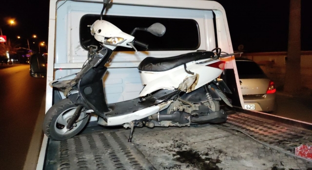 Antalya’da otomobil ile çarpışan motosikletin sürücüsü hayatını kaybetti