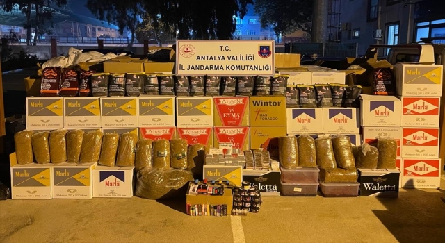 Antalya’da kaçak sigara ve tütün operasyonunda bir şüpheli gözaltına alındı