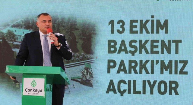 Ankarada “13 Ekim Başkent Parkı” açıldı