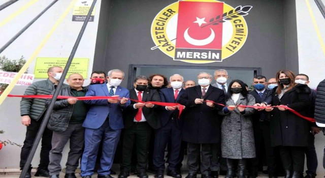 Mersin Gazeteciler Cemiyeti'nin yeni hizmet binası törenle açıldı
