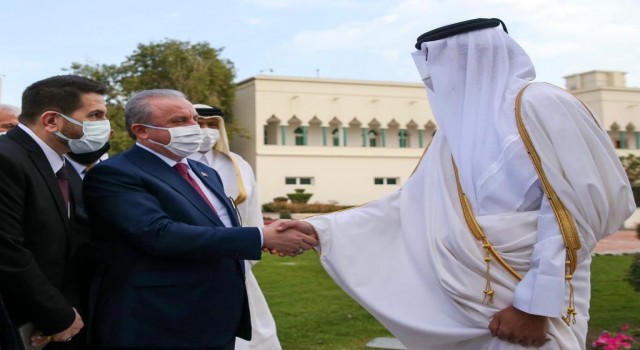 TBMM Başkanı Şentop, Katar Emiri tarafından kabul edildi