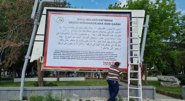 Başkan Özcandan “Bolu Belediyesinden geçici sığınmacılara son çağrı” ilanı