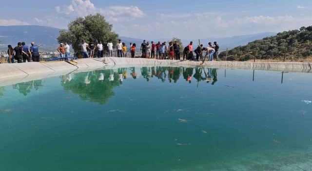 Nazillide sulama göletine giren 2 çocuk boğuldu