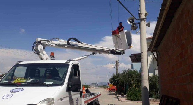 Şehzadeler Belediyesinden 21 mahalleye ses ve güvenlik sistemi