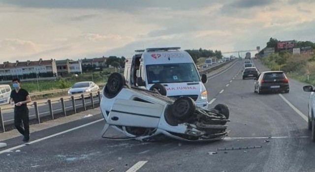 Tekirdağda zincirleme kaza: 1 ölü, 2 yaralı