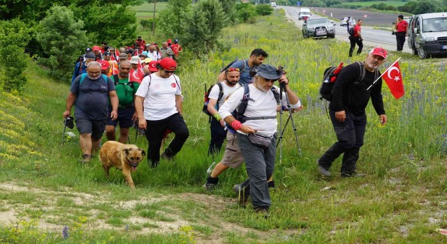 Vatandaşlarla 70 kilometre yürüyen köpek, İstiklal ismini aldı