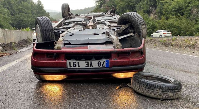 Zonguldakta trafik kazası: 2 yaralı