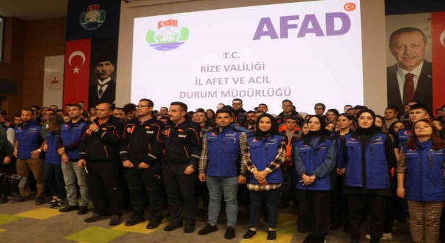 Rize AFADa 137 yeni genç personel alındı