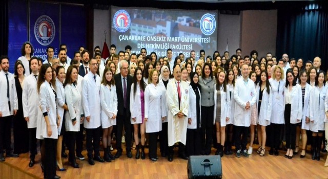 ÇOMÜ Diş Hekimliği Fakültesi Beyaz Önlük Giyme töreni gerçekleşti