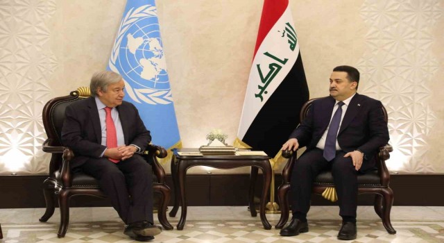Guterres, Irakta Cumhurbaşkanı Reşid ve Başbakan Sudani ile görüştü