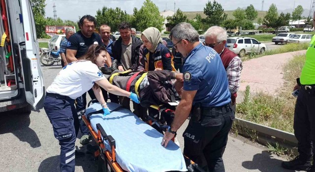 Konyada motosiklet kazası: 1 yaralı