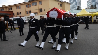 Gaziantep’te kalp krizi nedeniyle ölen komiser için tören düzenlendi