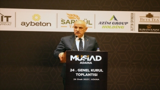 Tarım ve Orman Bakanı Kirişci, MÜSİAD Adana Şubesi Genel Kurulu’nda konuştu: