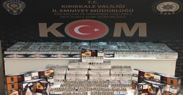 Kırıkkale’de kaçak tütün operasyon: 24 bin 200 makaron ele geçirildi