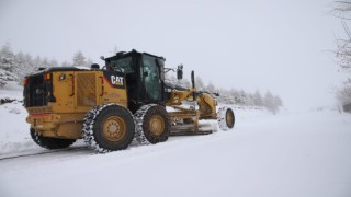 Elazığda kar nedeniyle 11 köy yolu ulaşıma kapandı