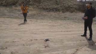 Yarış dronu ile Kapadokyayı tanıttılar