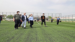 Başkan Gültak, yenilenen Kazanlı Çok Amaçlı Spor Tesisinde incelemelerde bulundu