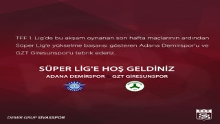Sivasspordan Adana Demirspor ve GZT Giresunspora hoş geldin mesajı