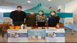Erzincanda Halk Sağlığı Hizmetleri Birimi ekipleri diyabete farkındalık için sahaya indi
