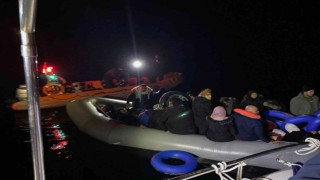 Datça açıklarında 35 göçmen akalandı