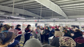 Jandarma tekstil işçisi kadınlara KADESi anlattı
