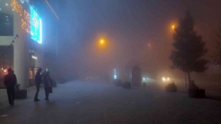Mardinde etkili olan sis sürücülere zor anlar yaşattı
