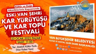 Van Büyükşehir Belediyesinden kartopu festivali