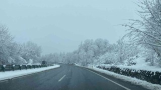 Zonguldakta buzlanan yolda sis görüş mesafesini düşürdü