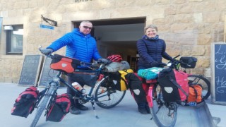 Bisikletleriyle İrana giden Alman çift, Beypazarına ulaştı