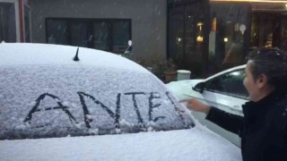 Gaziantepte kar yağışı sürprizi