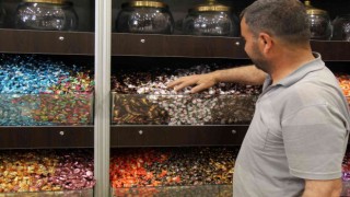 Mardinde bayram şekeri ve çikolata satışlarında esnafın yüzü güldü