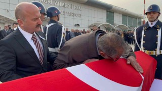 Şehit infaz koruma memuru Cengiz Yiğit için Ağrıda tören düzenlendi