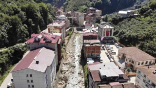 Trabzonda dere yataklarında 446 ev sel ve taşkın riski altında