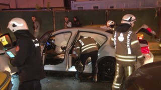Beşiktaşta zincirleme trafik kazası: 2 yaralı