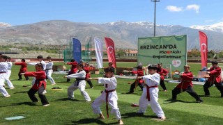 Erzincanda “spor aşkı engel tanımaz”