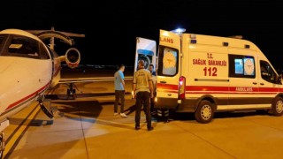 Mardinde tedavi gören hasta, ambulans uçakla İstanbula nakledildi