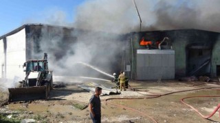 Tekstil fabrikasındaki yangın 6 saatte kontrol altına alındı