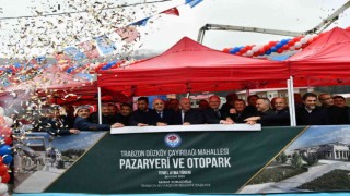 ‘Düzköy Pazaryeri ve Otopark Projesinin temeli törenle atıldı