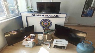 Evden televizyon ve akü çalan şahıslar JASATtan kaçamadı: 2 gözaltı