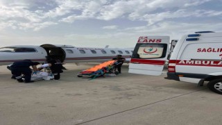 17 yaşındaki genç uçak ambulans ile İstanbula sevk edildi