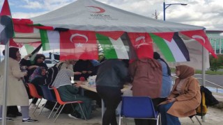 Ardahanda Filistine destek için çadır kuruldu