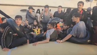 Ayvacık açıklarında 7si çocuk, 41 kaçak göçmen yakalandı