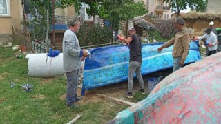 Beyşehirde tatlı su balığı avcıları yeni sezon hazırlıklarına başladı