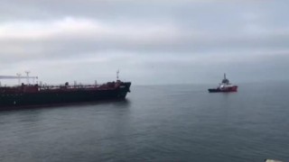 Haydarpaşada petrol ürünü yüklü gemi arıza verdi