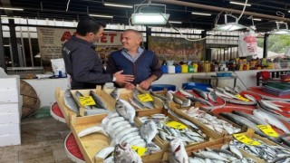 Sarıgöl pazaryerinde balık satıcıları denetimden geçti