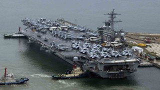 ABD uçak gemisi ortak askeri tatbikat için Güney Kore'de