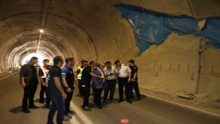 Artvin Valisi Cengiz Ünsal, Yusufeli T14 Tünelinde incelemelerde bulundu