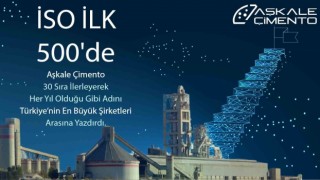Erzurumun Türkiyeye attığı imza: Aşkale Çimento yine ilk 500de
