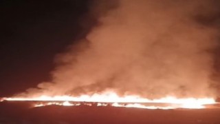 Tuncelide korkutan yangın: 100 dönümlük ekili alan zarar gördü