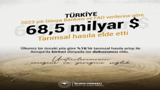Bakan Yumaklı: “Tarımsal hasılada Türkiye, Avrupada birinci oldu”
